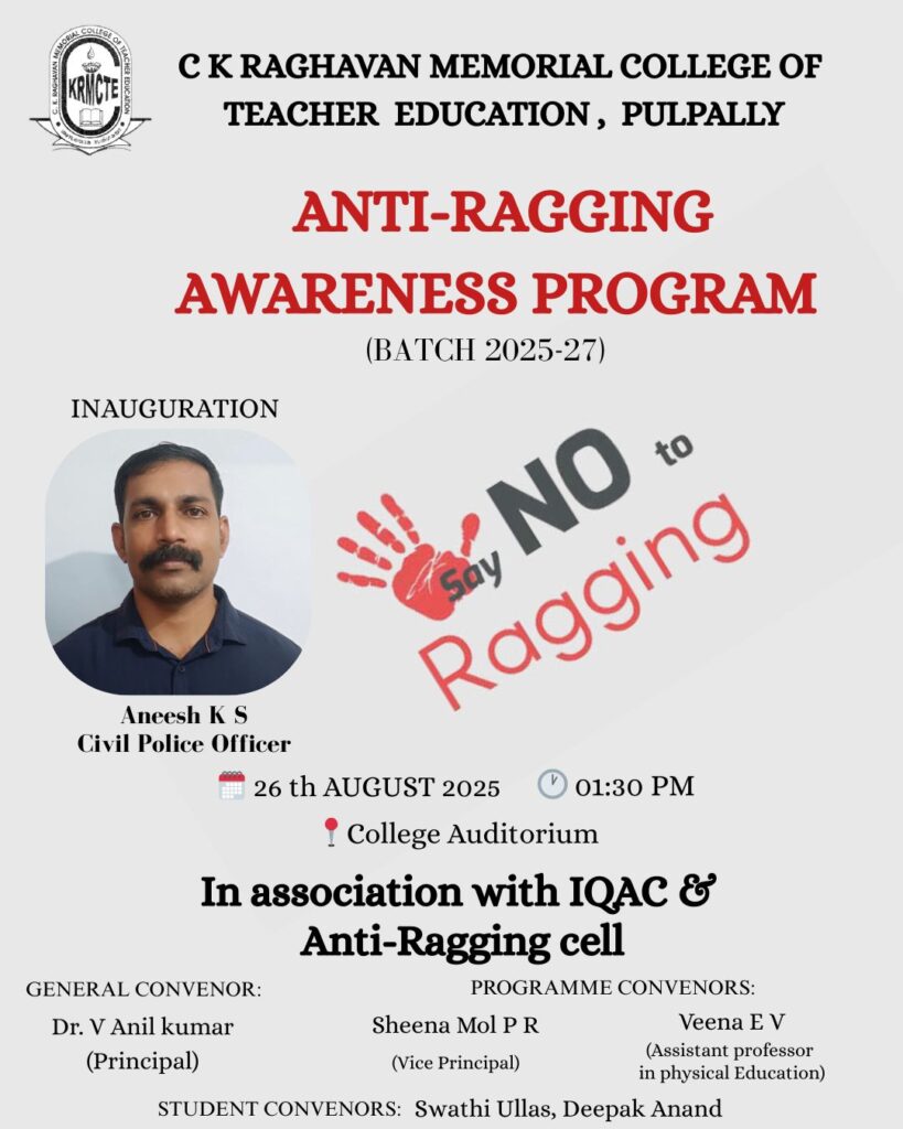 Anti- Ragging Awareness Program