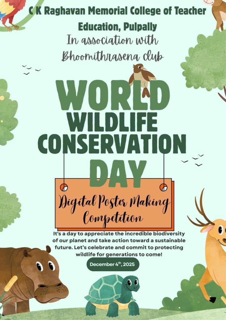 World Wildlife Conservation Day – Digital Poster Making Competition